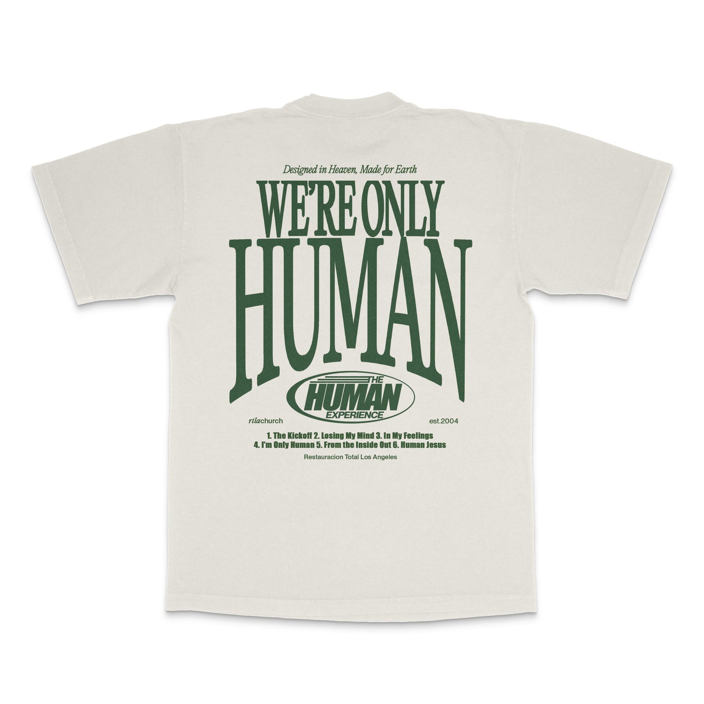 WE’RE ONLY HUMAN TEE